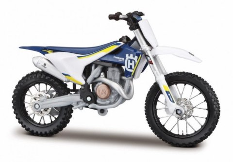 Model metalowy Motocykl Husqvarna FC 450 1/18 z podstawką