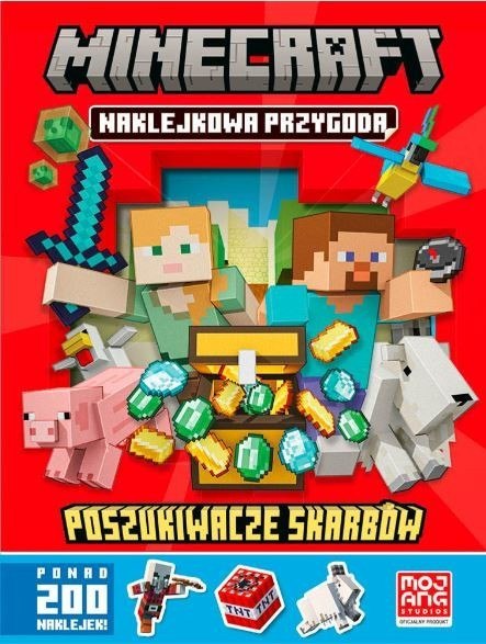 Książeczka Minecraft. Naklejkowa przygoda. Poszukiwacze skarbów