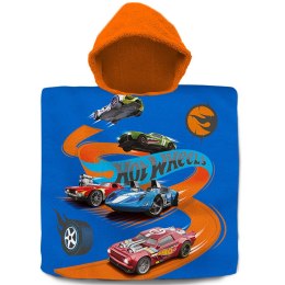 Ręcznik bawełniany ponczo 60x120 Hot Wheels