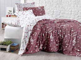 Pościel bawełniana MAJOR DARK RED/160x200 COTTONLOVE EXCLUSIVE