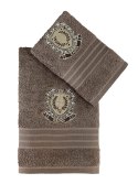 Ręcznik bawełniany frotte PAMES/3663/milky brown 50x90+70x140 kpl.