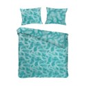 Pościel bawełniana SPOTY TURQUOISE/160x200 COTTONLOVE JACQUARD