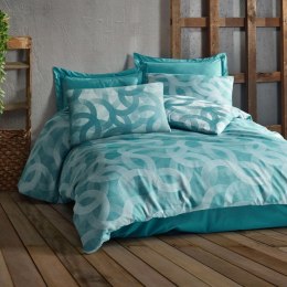 Pościel bawełniana SPOTY TURQUOISE/220x200 COTTONLOVE JACQUARD