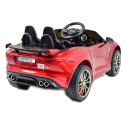 AUTO NA AKUMULATOR JAGUAR F TYPE, MIĘKKIE KOŁA, MIĘKKIE SIEDZENIE, SUPER JAKOSĆ - LAKIER/QLS5388