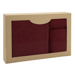 Ręcznik D Bawełna 100% Solano Bordo (P) 30x50+50x90+70x140 kpl.