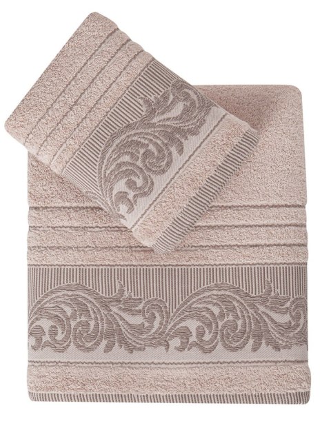 Ręcznik bawełniany frotte MERVAN/3735/salmon 50x90+70x140 kpl.