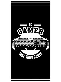 Ręcznik bawełniany 70x140 Gamer klawiatura