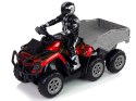 Quad z Przyczepką 1:10 Off-Road Czerwony 2,4G