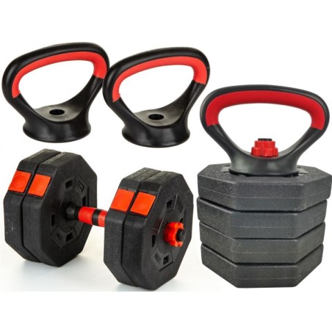 HANTLA KOMPOZYTOWA KETTLEBELL PRZYRZĄD DO POMPEK 3W1 10KG EB FIT