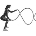 LINA TRENINGOWA CROSSFIT BATTLE ROPE 9M / 25MM 3,7KG XQMAX