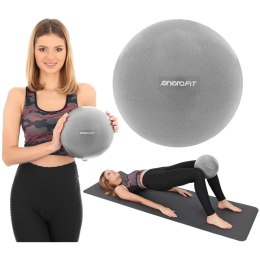 PIŁKA FITNESS PILATES 25CM SZARA ENERO FIT