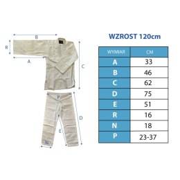 KIMONO ENERO JUDO AIKIDO 120CM BIAŁE