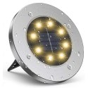 LAMPA SOLARNA 8 LED SMD DO WBICIA W PODŁOŻE KPL.4SZT