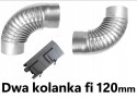 Zestaw dwa kolanka do rur piecowych fi 120mm