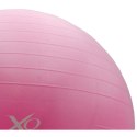 PIŁKA FITNESS GIMNASTYCZNA Z POMPKĄ XQMAX 55CM RÓŻOWA