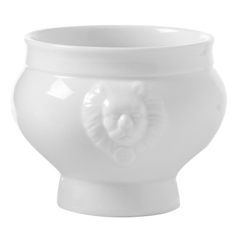 Miska na zupę LIONHEAD biała porcelana 1L - Hendi 784747