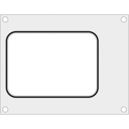 Matryca forma do zgrzewarek MCS na tackę bez podziału 187x137 mm - Hendi 805565