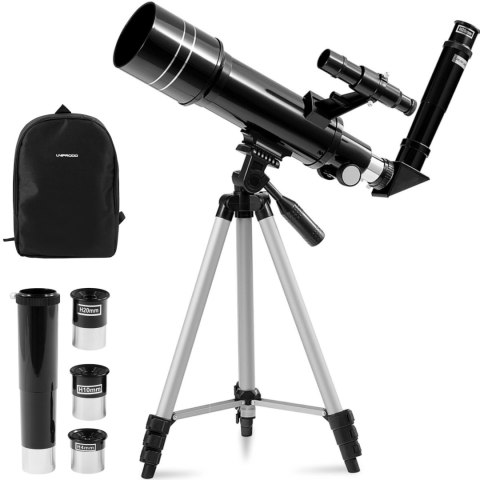 Teleskop luneta refraktor astronomiczny do obserwacji gwiazd 400 mm śr. 70 mm