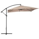 Parasol ogrodowy na wysięgniku kwadratowy 250 x 250 cm kremowy