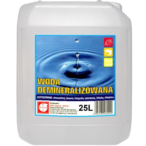 Woda demineralizowana destylowana 25L