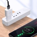 Wytrzymały Kabel przewód USB USB-C 40W Quick Charge 3.0 QC 3.0 1m szaro-czarny