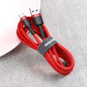 Wytrzymały elastyczny kabel przewód USB USB-C QC3.0 3A 0.5M czerwony