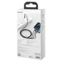 Kabel przewód 3w1 USB USB-C Iphone Lightning microUSB 3.5 A 1.5 m czarny