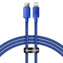 Kabel przewód do szybkiego ładowania i transferu danych USB-C Iphone Lightning 20W 1.2m niebieska