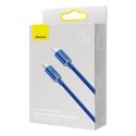 Kabel przewód do szybkiego ładowania i transferu danych USB-C Iphone Lightning 20W 2m niebieski