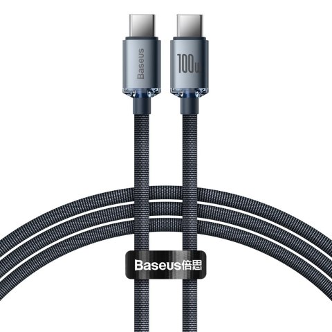 Kabel przewód do szybkiego ładowania i transferu danych USB-C USB-C 100W 1.2m czarny