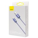 Kabel przewód do szybkiego ładowania i transferu danych USB Iphone Lightning 2.4A 1.2m fioletowy