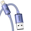 Kabel przewód do szybkiego ładowania i transferu danych USB Iphone Lightning 2.4A 2m fioletowy