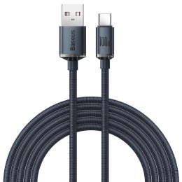 Kabel przewód do szybkiego ładowania i transferu danych USB USB-C 100W 2m czarny