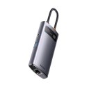 Metal Gleam Series stacja dokująca HUB 4w1 USB-C 3xUSB 3.2 RJ45