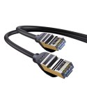 Speed Seven szybki kabel sieciowy RJ45 Cat 7 10Gbps 15m czarny