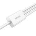 Superior 3w1 kabel USB Iphone Lightning USB-C microUSB 3.5 A 1.5 m Biały