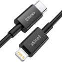 Superior kabel przewód USB-C Iphone Lightning do szybkiego ładowania 20W 1m czarny