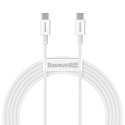 Superior kabel przewód USB-C USB-C Quick Charge FCP 100W 5A 20V 2m biały