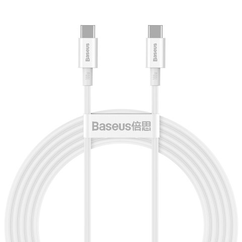 Superior kabel przewód USB-C USB-C Quick Charge FCP 100W 5A 20V 2m biały