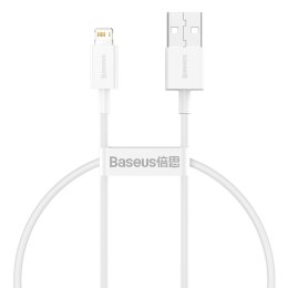 Superior kabel przewód USB Iphone Lightning 2.4A 25cm Biały