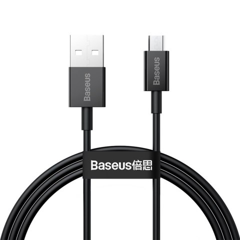 Superior kabel przewód USB microUSB do szybkiego ładowania 2A 1m czarny