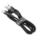 Wytrzymały nylonowy kabel przewód USB Iphone Lightning QC3.0 2A 3M czarno-szary