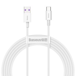 Kabel przewód Superior USB - USB-C 66W 6A 2m - biały