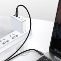 Kabel przewód USB-C - USB-C szybkie ładowanie 100W 2m - cały czarny