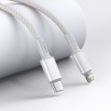 Kabel przewód do iPhone USB-C - Lightning szybkie ładowanie 20W 2m - biały