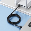 Kabel sieciowy płaski Patchcord RJ45 Speed Six 1000Mbps 10m - czarny