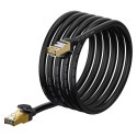 Szybki kabel sieciowy Patchcord RJ45 CAT 7 10Gbps 3m - czarny