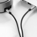 Kabel przewód audio AUX mini jack 3.5mm 1m - czarny