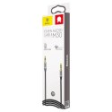 Kabel przewód audio stereo Yiven M30 AUX 3.5mm Mini Jack 1.5m - srebrno-czarny