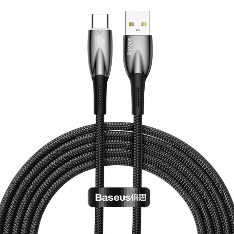 Kabel przewód do szybkiego ładowania Glimmer USB-A - USB-C 2m - czarny